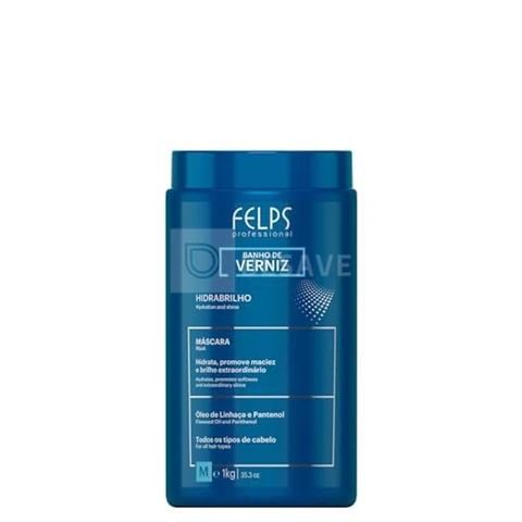 Felps Banho De Verniz Máscara 1Kg, Felps Professionnel, 1000Gr