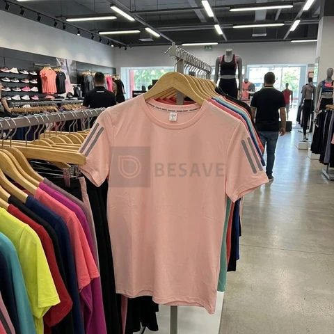 Camiseta Básica Exercícios De Verão Feminina Seda Gelada