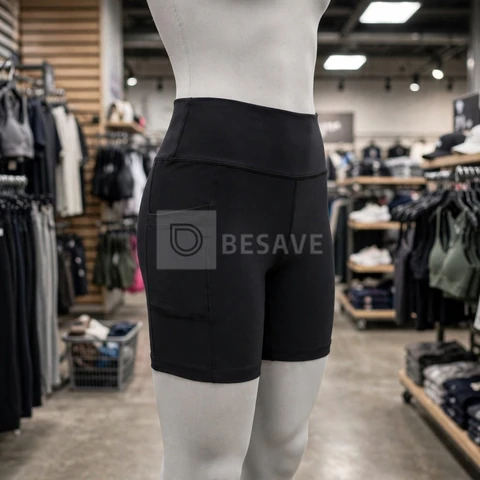Shorts Academia Feminino Modelador Com Bolso Zero Opacidade