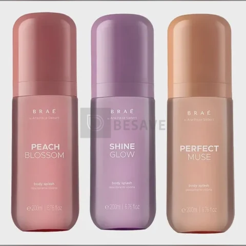 Braé By Ana Paula 3 Body Splash Peach + Perfect + Shine