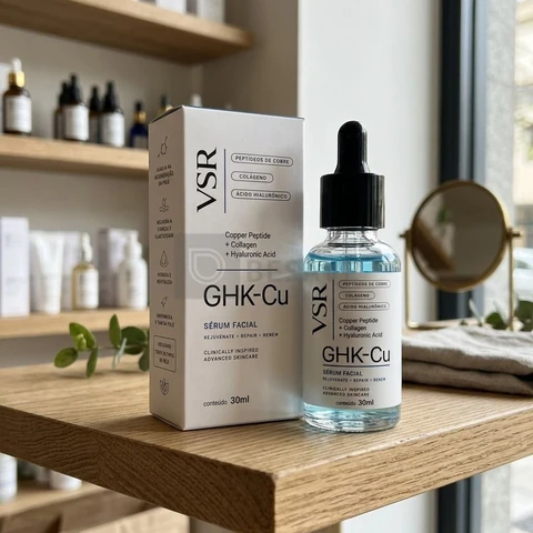 Sérum Facial Anti-idade Ghk-cu Peptídeo Cobre 30ml Vsr Todo Tipo De Pele Dia/noite