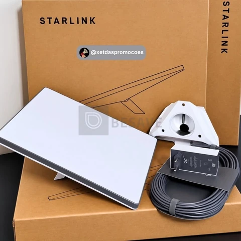 Starlink Mini Kit Antena Satélite com Roteador Wi-Fi