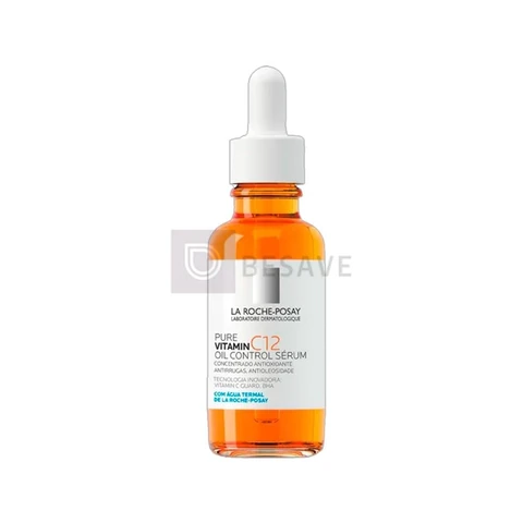 La Roche-Posay, Sérum Antirrugas para Peles Oleosas, Pure Vitamin C12 Oil Control