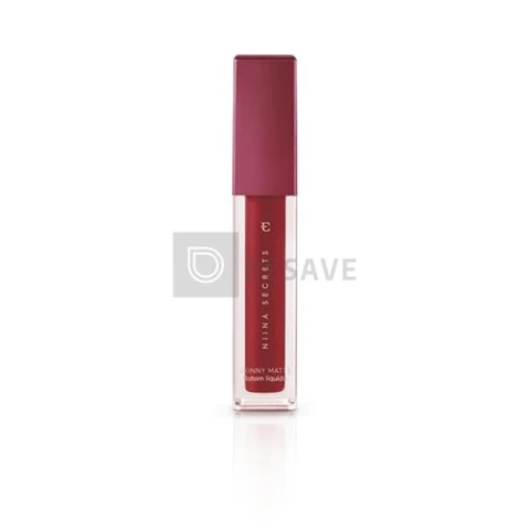 Eudora Niina Secrets Batom Líquido Skinny Matte Vermelho Hibisco 5Ml