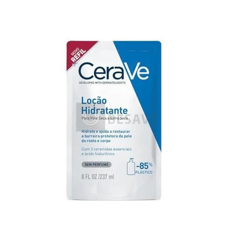 CeraVe, Loção Hidratante Corporal, com textura Fluida e Ácido Hialurônico