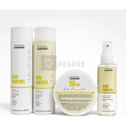Kit Acid Control Antiporosidade E Acidificante (4 Produtos)