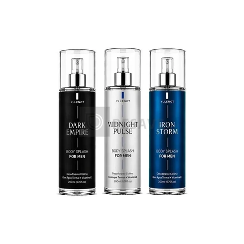 Kit 3 Body Splash Masculino 200ml Perfume De Luxo For Men