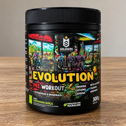 Suplemento Soldiers Nutrition Evolution en pó sabor blueberry x 300g