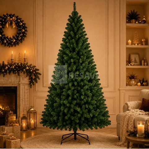 Árvore De Natal Pinheiro 210cm 600 Galhos Cheia Premium Verde