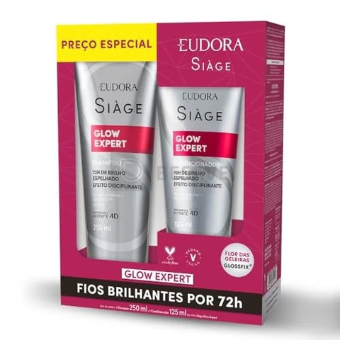 Eudora Siàge Promopack Glow Expert Shampoo 250ml + Condicionador 125ml