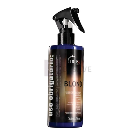 Truss Reconstrutor Capilar Blond Uso Obrigatório | Neutraliza Amarelado e Fortalece Cabelos Loiros | 260ml
