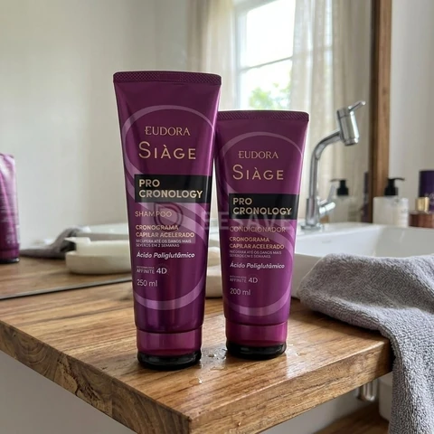 Combo Siàge Pro Cronology: Shampoo 250ml + Condicionador 200