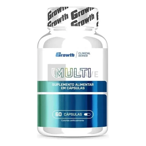 Multivitamínico Growth Supplements Clinical Series em cápsula Sem sabor de 60 un