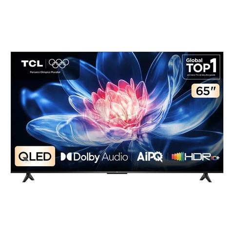 Smart Tv Tcl 65 Polegadas Qled 4k T6c Wifi Bluetooth Google Tv Tela Hva E Hdr10+ 65t6c