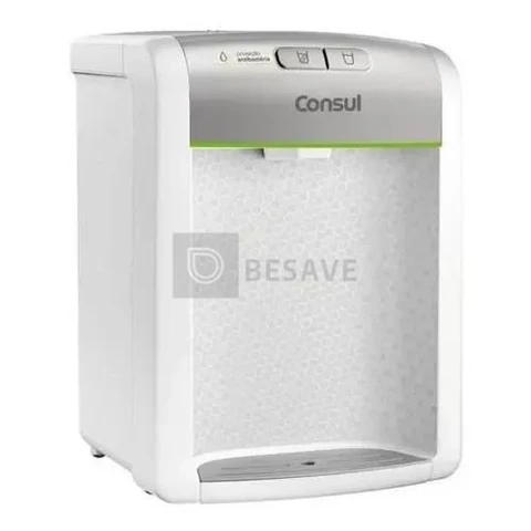 Purificador De Água Consul refrigerado Natural E Gelada com proteção antibactérias Bivolt Consul Branco - CPB34ASVNA