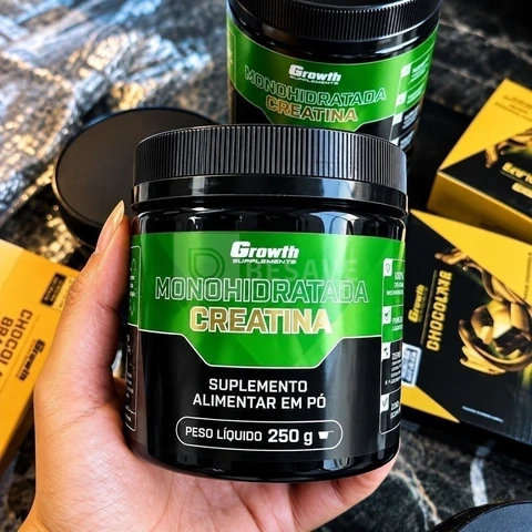 Creatina Growth Supplements Monohidratada em pó Sem sabor x 250g