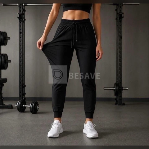 Calça Jogger Tactel Soltinha Moda Fitness Joggings Esportiva