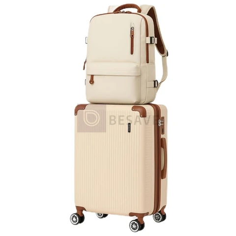 Mala de Bordo 10kg Mochila Bagagem de Mão com 4 Rodas Duplas 360° | Mala de Viagem, Expansivel, Aprovada ANAC, Cadeado AntiFurto TSA, Alça Lateral, com Divisória, Leve, Resistente