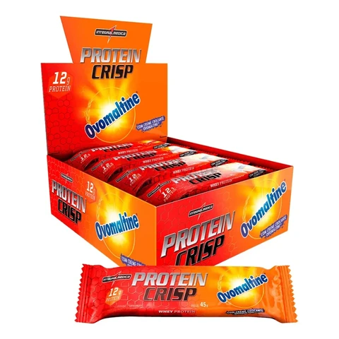 Barra Integralmédica Proteínas Nutricional/esportivo Protein Crisp Bar 12 Unidades 540g Display