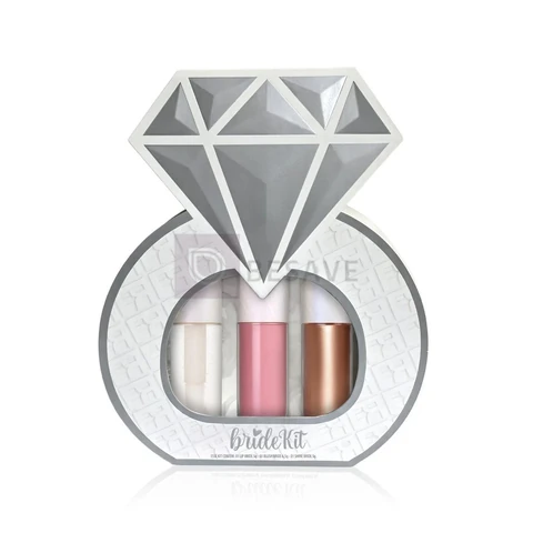 Kit Bride Franciny Gloss Iluminador E Blush Casamento Prata