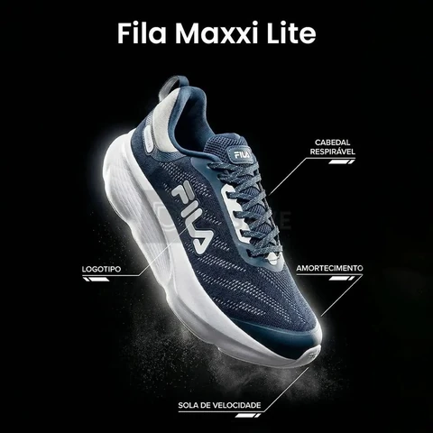 Tênis Fila Maxxi Lite Masculino Leve Confortável Original