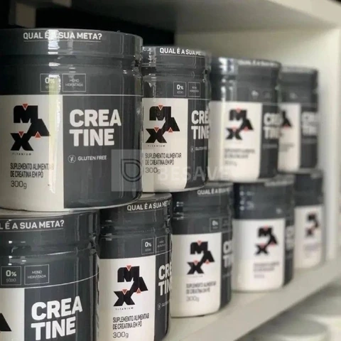 Creatina Max Titanium em pó Sem sabor x 300g 2 un