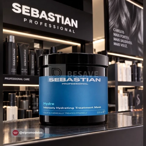 Sebastian Professional, Hydre, Máscara de hidratação para cabelos ressecados e com frizz, 500ml
