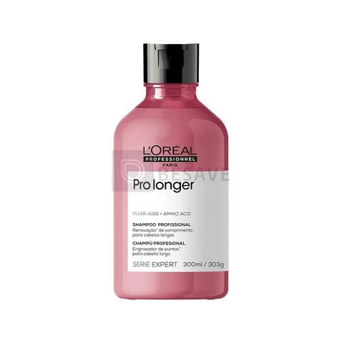 L'Oréal Professionnel Shampoo Pro Longer | Reduz a Quebra e a Aparência de Pontas Duplas | Adiciona Volume e Brilho | Para cabelos finos e com afinamento