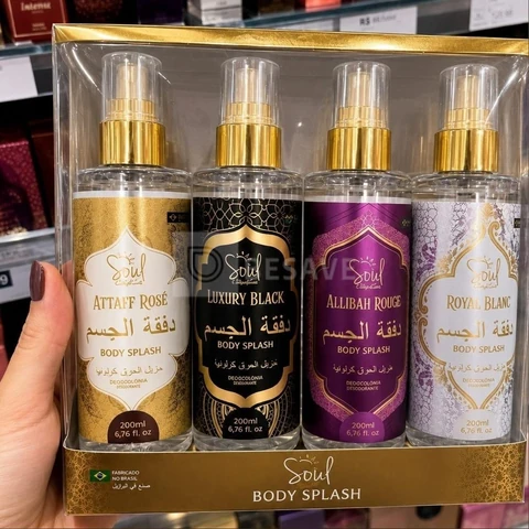 Body Splash Arabe C/4un 200ml Perfume Feminino de Luxo Alta Concentração