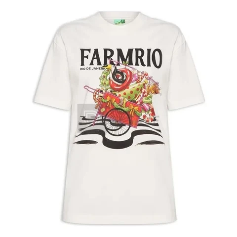 Camiseta Media Papai Noel Da Praia - Branco