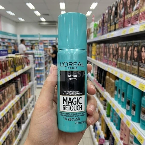 Magic Retouch Spray Retoque De Raiz Instantâneo L'Oréal Paris Preto