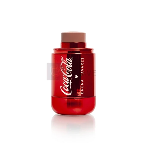 Bruna Tavares Blush Stick Coca Cola Classic Brown, Bastão para Face, Vermelho Metálico, Maquiagem Profissional