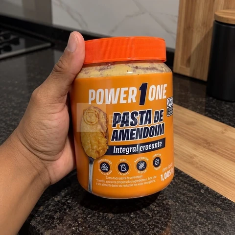 Pasta De Amendoim Power One 1kg Integral Natural