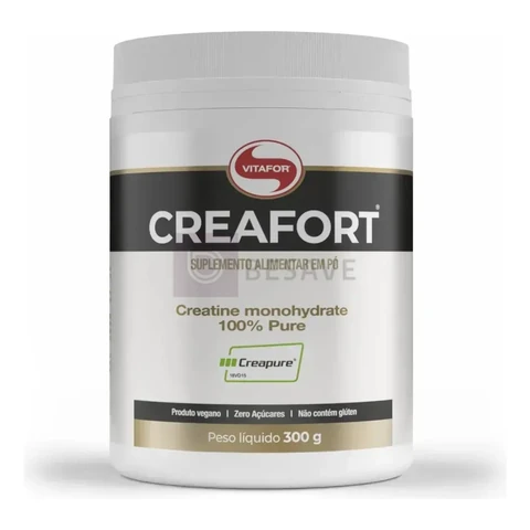 Creatina Vitafor Creafort Creapure Creafort pote 300g Sem sabor x 300g