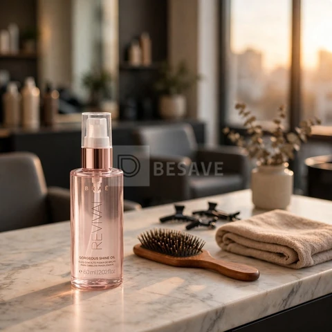 Óleo Capilar Reparador Braé Gorgeous Shine Oil Revival 60ml - Brilho Intenso, Anti-Frizz e Maciez - Tratamento Leve