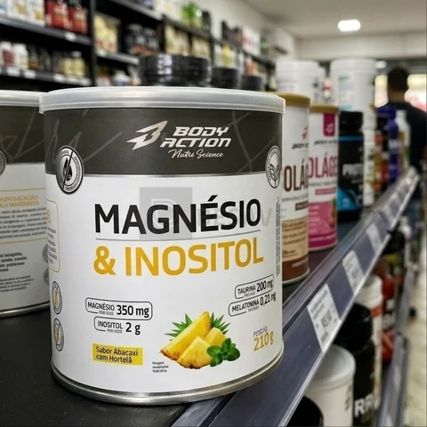 Magnésio Inositol 210g Body Action - Relaxamento Zero Açúcar