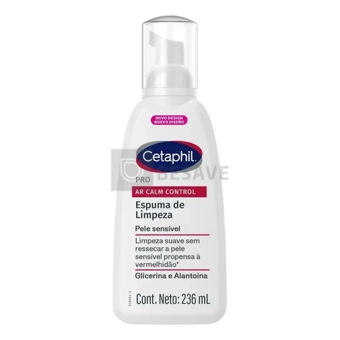 Cetaphil Pro AR Calm Control Espuma de Limpeza Facial para Pele Sensível 236ml