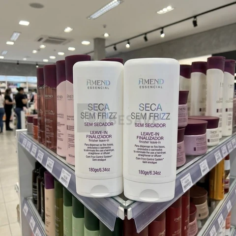 Kit 2 Leave-in Finalizador Seca Sem Frizz Amend Essencial 180ml