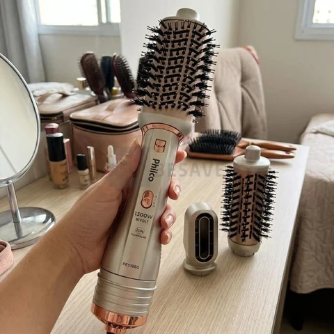 Escova Secadora Philco Pes19sg 3 Acessórios 1300w Cor Prata