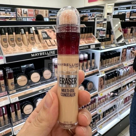 Corretivo Líquido, Multiuso que Corrige Olheiras e Linhas Finas, Contorna e Ilumina, Alta Cobertura e Fórmula Vegana, Cor 120 Light Instant Age Rewind Maybelline NY 6ml