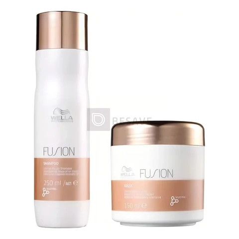 Kit Wella Professionals Fusion Shampoo 250ml + Máscara 150ml