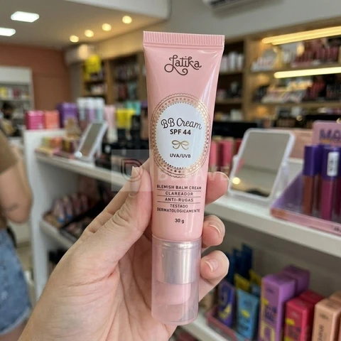 Bb Cream Latika Fps 44 Base Maquiagem Clareador Facial Pele