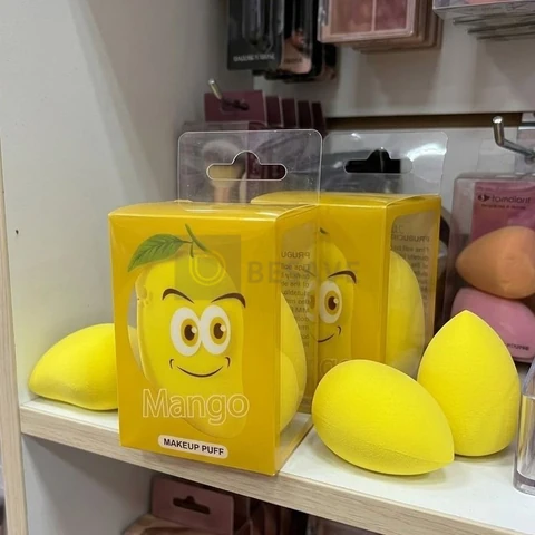 Kit 12 Esponjas Manga Rosto Facial Maquiagem Base Make Box