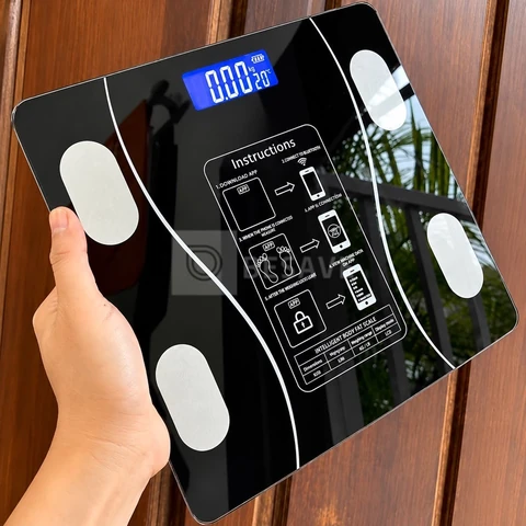 Eps-6905 BaIança Epsilon Inteligente Bluetooth Com App, Lcd, Vidro Temperado, 180kg