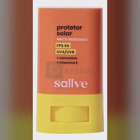 Protetor Solar Bastão FPS 60 Sallve 15g
