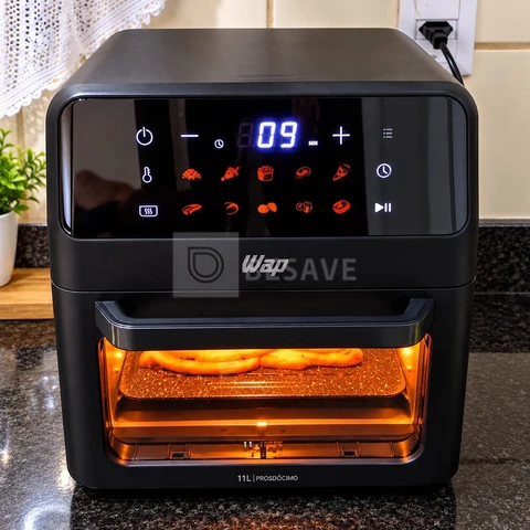 Air Fryer Oven 11 Litros Wap Waod4 Grey Stone Painel Digital 11 Funções 127V