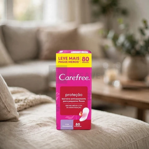 Protetor Diário Carefree, Com Fragrância, 80 Unidades
