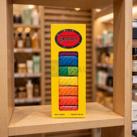 Kit Sabonete, PHEBO, Amarelo, 720g