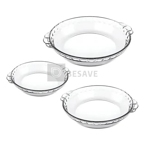 Conjunto De Formas Filetadas 3 Peças Transparente Marinex