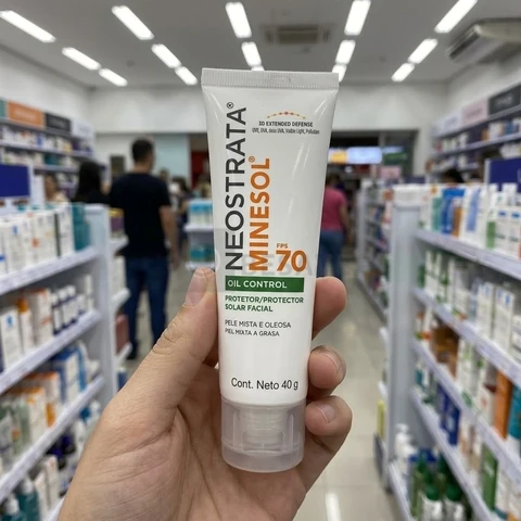 Protetor Solar Facial Neostrata Minesol Oil Control Sem Cor FPS 70, 40g